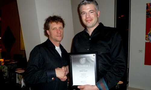Robert G. Scott with a SOCAN No. 1 Song Award