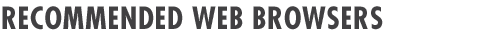 Recommended Web Browsers