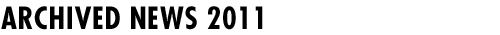 Archived News 2011