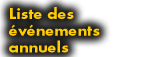 List of Annual Events