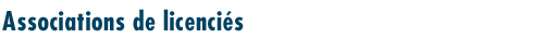 Licensee Associations